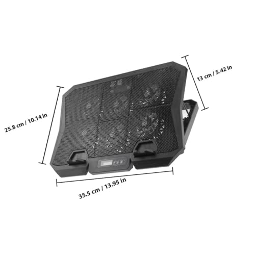 Vaguelly Laptop Cooling Pad 15.6 Inch with 6 Fans, Adjustable Speed Quiet Air Cooler Stand, Laptop Cooler Holder for Gaming and Office Use
