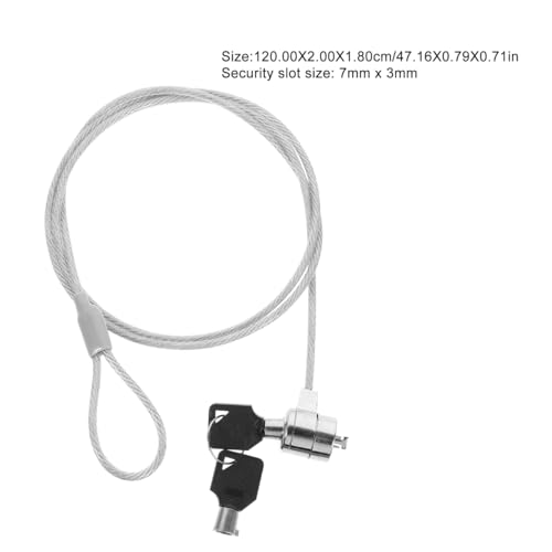 UKCOCO 2 Sets Laptop Locking Cable Security Locks with Multiple Keys 6Ft Universal Anti-Theft Cable Lock for Notebooks Tablets Desktops Home Office Travel