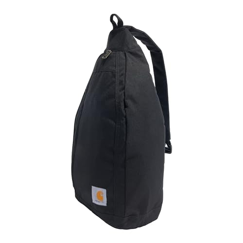 Carhartt Durable Sling Bag, Crossbody Backpack with Side Release Buckle, Tablet Sleeve and Adjustable Strap, Black - color: Crossbody Backpack (Black)