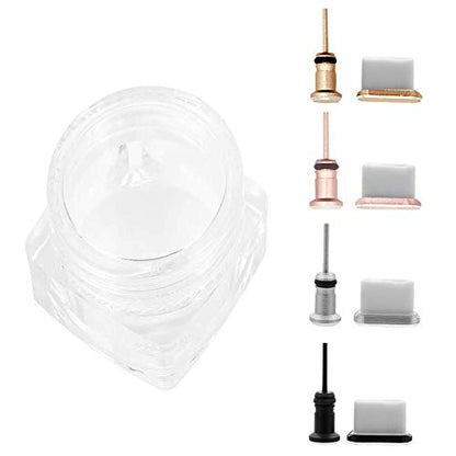 4 Pack Anti-dust Plug Set Compatible with Type C Charging Port and Earphone Jack, Anti Dust Pluggy Caps for USB C Devices As Samsung Galaxy Note 8 Plus 9 S9 S9+ S10 S10+ HTC 10 U11 U11+ OnePlus 5 5T