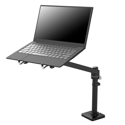 Ergotron – NX Single Laptop Arm, VESA Notebook Tray Desk Mount – for Laptops Up to 17.3 Inches, 0 to 12 lbs – Matte Black - color: Matte Black