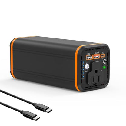 Portable Laptop station for 27000mAh 98Wh, Power Bank with AC Outlet 65W PD Fast Charging External Battery Pack, Mini Portable Power Station for MacBook Pro Dell HP Travel Camping Airline Approved