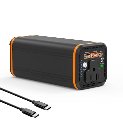 Portable Laptop station for 27000mAh 98Wh, Power Bank with AC Outlet 65W PD Fast Charging External Battery Pack, Mini Portable Power Station for MacBook Pro Dell HP Travel Camping Airline Approved