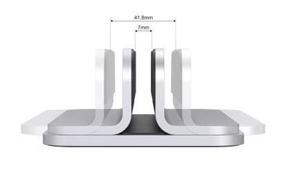Aluminum Laptop Stand, Sturdy and Adjustable, Compatible with Apple MacBook Pro/Air, Mac Mini, iPad Pro, Silver - color: Silver