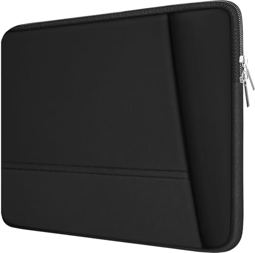 Laptop Sleeve Case 15 inch, Sturdy Portable Monitor Computer Laptop Case, Carrying Sleeve Bag 15.4'' with Pockets for MacBook PC Mac HP Lenovo Dell Asus Xbox Switch, Black - color: Black, size: 15 Inch