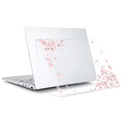 Batianda Artistic Case for ASUS Zenbook 14 OLED 2024 2025, Cherry Blossom | Model UX3405×× / UM3406××, Slim Plastic Hard Shell, Artistic Designs, Ultra-Thin Lightweight Laptop Case - color: Cherry Blossom