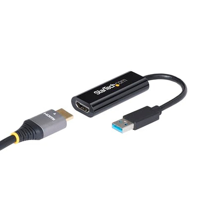 StarTech USB-A 3.0 to HDMI Converter, 1080p60, Windows Driver Required, TAA | USB 5Gbps, Single monitor, 2ch audio, Full HD, Windows X86/X64/ARM only, No macOS ChromeOS or Linux