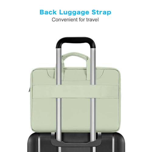 MOSISO 360 Protective Laptop Bag 15.6 inch, 15-16 inch Computer Bag | Compatible with MacBook Air 15 inch/Pro 16 inch, HP,Dell,Lenovo,Asus, Laptop Carrying Case with Strap&Handl, Sage Green - color: Sage Green, size: 16 inch