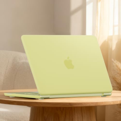 Matte Finish Case for MacBook Neo 13 inch 2026 Model A3404, Citrus Clear | Exact Fit Scratches & Fingerprints Resistant, Ultra-Thin Matte Frosted Protective Hard Shell Mac Neo Case and Keyboard Cover - color: Citrus Clear