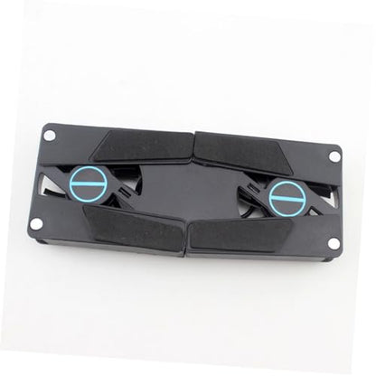 TEHAUX 2Pcs USB Laptop Cooling Pad with Dual Fans Slip Support Base Quiet Operation Portable Folding Design for All Laptop for Use