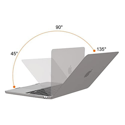 MOSISO Compatible with MacBook Air 13 inch Case M5 2026 M4 M3 M2 2025-2022 | A3449 A3240 A3113 A2681, Scratches-Resistant Protective Hard Shell for MacBook Air 13.6 inch Case, Gray - color: Gray
