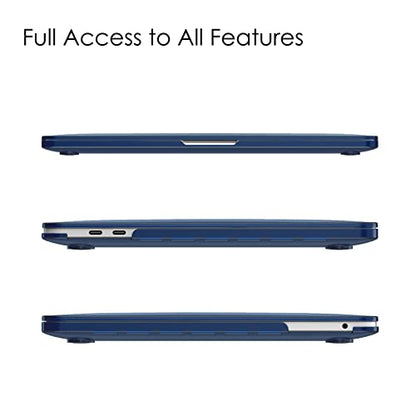 Fintie Hard Shell Case for MacBook Pro 13 Inch, Frost Navy | A2338(M2 M1) A2251 A2289 A2159 A1989 A1706 A1708 (2016-2023) with/Without Touch Bar, Snap-On Cover, Lightweight - color: Frost Navy, size: Pro 13 Inch