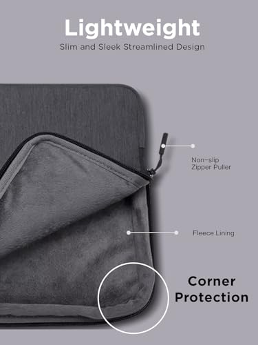 Lenovo Urban Laptop Sleeve 13 Inch for Laptop/ Notebook/Tablet Compatible with MacBook Air/Pro Water Resistant - Charcoal Grey - size: 13 inch
