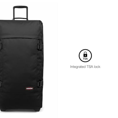Eastpak Tranverz L – 121L Large Wheeled Luggage with Dual Compartments, TSA Lock, Compression Straps & Smooth-Wheeling System, Sunday Grey - color: Sunday Grey, size: 121 Liter Checked Bag