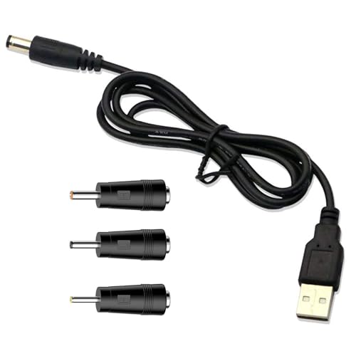 Moon lamp Charger Cord, USB to DC Plug Charging Cord Power Cord Compatible for LOGROTATE/Mydethun/BRIGHTWORLD LED 3D Moon Lamp