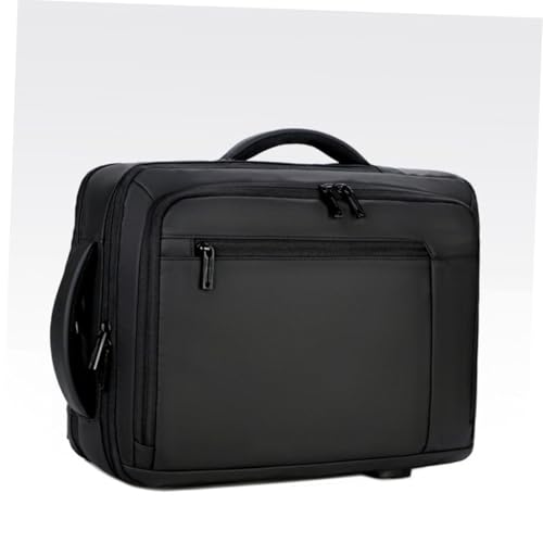 TEHAUX Large Capacity Business Laptop Backpack for Men USB Charging Work Bag with Portable Design Spacious Black Multifunctional Commuter Bookbag for Office and Travel