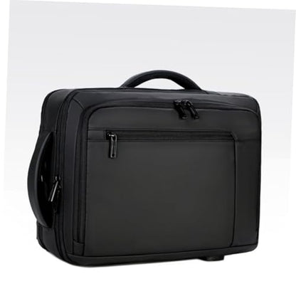 TEHAUX Large Capacity Business Laptop Backpack for Men USB Charging Work Bag with Portable Design Spacious Black Multifunctional Commuter Bookbag for Office and Travel