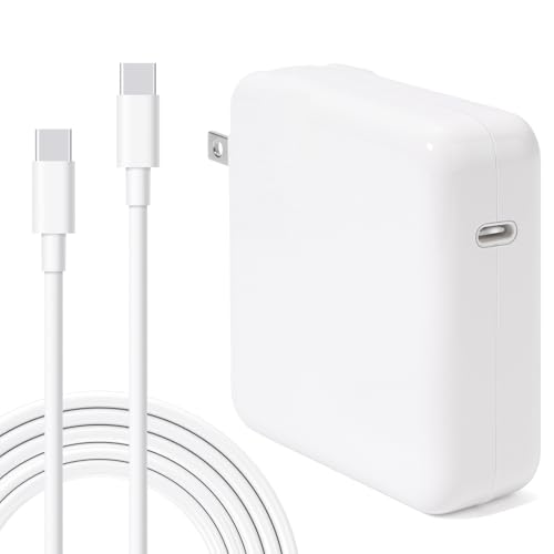 61W USB-C Power Adapter for 2016-2021Compatible with The MacBook Pro13-inch, 14-inch, Models, and MacBook Air 12-inch, 13-inch, and 14-inch Models, Includes 2m/6.6ft Charging Cable