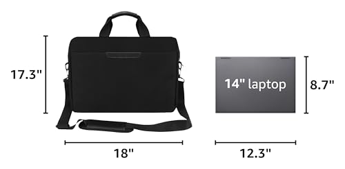 Premium Black,17.3-18.4Inch Laptop Briefcase with Cross-Body Shoulder, DVD Player bag,Painting board bag，Laptop case Fits Dell, HP, ASUS,MacBook Pro, 3-layer Design,Durable,LIGHTWEIGHT