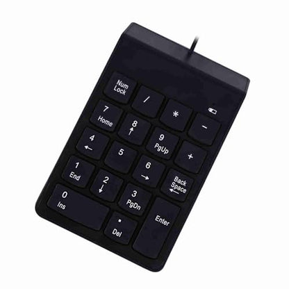 SUNGOOYUE USB Numeric Keypad, ABS Wired Number Pad 18 Keys USB 2.0 Plug and Play Spill for Laptop Desktop Data Entry Accounting Spreadsheet Users