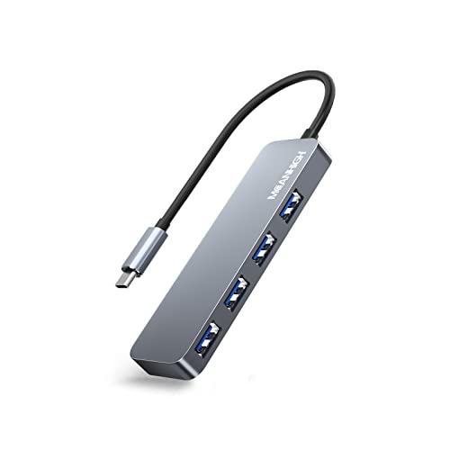 USB C Hub USB 3.0 Hub for Laptop 4 Port USB Expander Multiport USB Splitter Type C Hub Dongle for MacBook Pro, Mac mini iMac, Dell, HP, Chromebook, PC Flash Drive HDD - color: 3.0-C