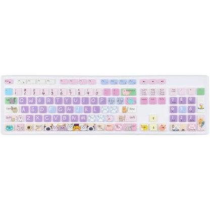 Keyboard Cover for Dell KM636 KB216 KB216t/d/p Keyboard, Dell Optiplex 3050 3240 5250 5460 7450 7050, Inspiron Desktop 3475 3477 3670 5400 5490 7700 7790,Cute Cat - color: Cute Cat