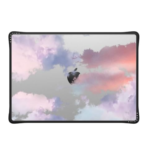 CASETiFY Impact MacBook Pro 16" (M1-M5) Case [Enhanced Protective Corner Design/Ventilation Cutouts/Anti-Slip Grip] - Clouds - Clear Black - color: Clouds, size: MacBook Pro 16