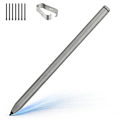 EMR Stylus Pen for Remarkable 2 / Remarkable 1, Kindle Scribe, BOOX Tablets, Battery-Free with Digital Eraser, 4096 Pressure Levels, Magnetic Pen Holder, 6 Replacement Nibs Included, Gray - style: 6 Pencil Tips-gray