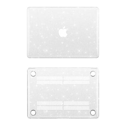 Glitter Case for MacBook Air 13 inch 2026 M5, 2022-2025 M4/M3/M2 | Bling Sparkle Plastic Hardshell & Keyboard Cover for Mac Air 13.6 inch Case A3449 A3449 A3240 A3113 A2681, Clear Glitter - color: 01 Clear Glitter
