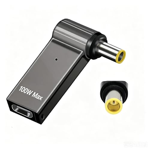 USB C to 7.9mm Laptop Charging Adapter Female Type C to Male DC 7.9 x 5.5mm Barrel Jack Plug 100W PD Power Charger Connector Compatible with Lenovo ThinkPad T60 T410 T420 T430 T500 T530 X60 Z60 X220
