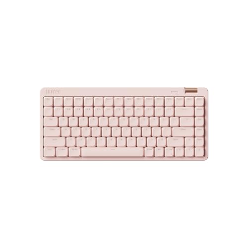 Flow Lite 84 Keys Low Profile Mechanical Keyboard, 75% Swappable Rechargeable Wireless Keyboard with 2.4G Receiver, Bluetooth and Wired Connection for Windows, Mac/ Specter Linear Switches (Flamingo) - color: Flamingo