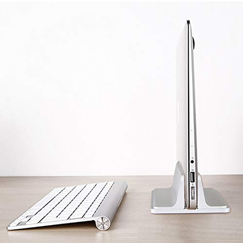 Laptop Stand, Cradle for Laptops, Adjustable Dock, Holder for MacBook Dell Hp Surface iPad - Silver