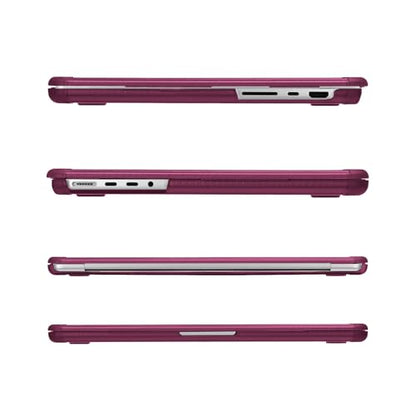 MOSISO Compatible with MacBook Pro 14 inch Case M5 M4 M3 M2 M1 2026-2021 | 3 in 1 Kit Anti-Crack Hard Shell with TPU Bumper, A3427 A3426 A3434 A3112 A3185 A3401 A2918 A2992 A2779 A2442, Wine Red - color: Wine Red
