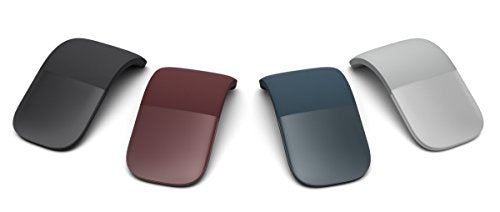 Microsoft Arc Mouse - Black. Sleek,Ergonomic design, Ultra slim and lightweight, Bluetooth Mouse for PC/Laptop,Desktop works with Windows/Mac computers - color: Black