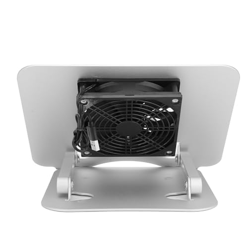 Laptop Cooler Stand 17in Aluminum Alloy Elevatable Foldable with USB Fan for Gaming Laptops and Tablets