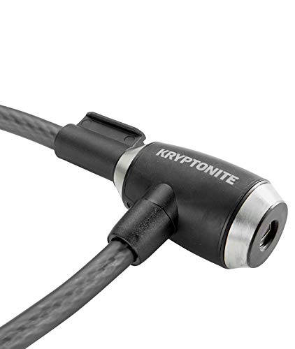 Kryptonite KryptoFlex Bike Lock Cable, 6FT Long 10mm Thick Heavy Duty Braided Steel Cable Anti-Theft Security Lock for Outdoor Equipment, Combination/Key Bike Lock - style: 6' Key