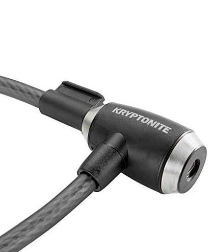 Kryptonite KryptoFlex Bike Lock Cable, 6FT Long 10mm Thick Heavy Duty Braided Steel Cable Anti-Theft Security Lock for Outdoor Equipment, Combination/Key Bike Lock - style: 6' Key