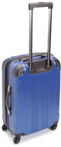 Kenneth Cole REACTION Out of Bounds Lightweight Hardshell 4-Wheel Spinner Luggage, Cobalt Blue, 24-Inch Checked - color: Cobalt Blue, size: 24-Inch Checked