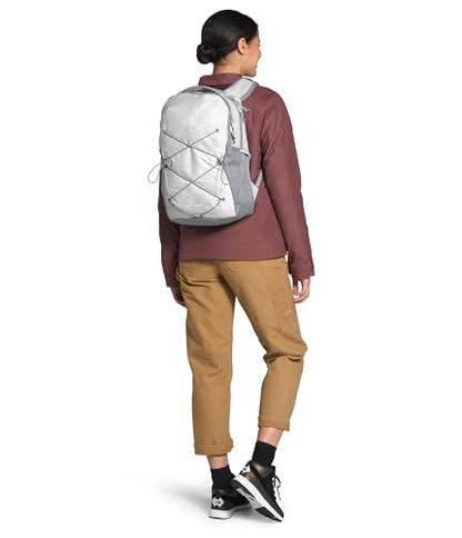 The North Face Jester Laptop Pack, Wht Met Mélange/Mid Gy-NPF, OSFA | Commuter Travel Bag, Laptop Sleeve, Water-Repellent - color: Tnf White Metallic Mélange/Mid Grey-npf