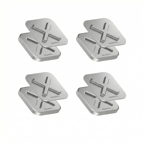 DELTAHUB HoldX Magnetic Mount - Universal Phone & External Drive Holder for Laptops, Desks | Strong Magnetic Stand for SSDs, HDDs & Mobile Device (Silver 4-Pack) - color: Silver 4-Pack
