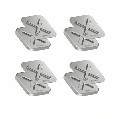 DELTAHUB HoldX Magnetic Mount - Universal Phone & External Drive Holder for Laptops, Desks | Strong Magnetic Stand for SSDs, HDDs & Mobile Device (Silver 4-Pack) - color: Silver 4-Pack