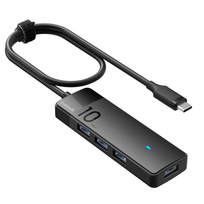 Inateck USB C Hub, USB 3.2 Gen 2 USB C Hub with 4 USB A Ports, 10Gbps, 1.6 ft Cable, Compatible with windows7/8/10/11, Linux, Mac OS HB2025C - size: USB C TO 4A, style: With 1.6ft cable