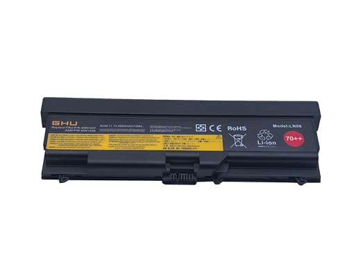 GHU 70++ Battery 73Wh Replacement for Lenovo ThinkPad T410 T420 T430 T520 T530 W520, Compatible with 0A36303 45N1001 - style: 73 Wh (70++)