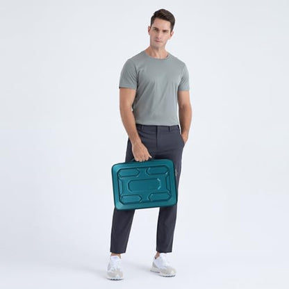 DOMISO 13.3 inch Laptop Sleeve with Handle Shockproof Computer Bag Waterproof EVA Protective Carrying Case for 13-13.3 inch Notebooks/13 MacBook Air/MacBook Pro Retina/Dell XPS 13/HP, Teal - color: Teal, size: 13.3 inch