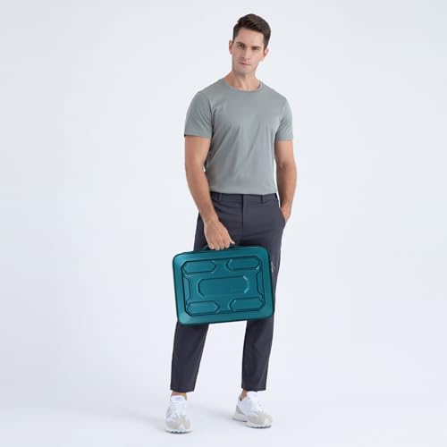 DOMISO 13.3 inch Laptop Sleeve with Handle Shockproof Computer Bag Waterproof EVA Protective Carrying Case for 13-13.3 inch Notebooks/13 MacBook Air/MacBook Pro Retina/Dell XPS 13/HP, Teal - color: Teal, size: 13.3 inch