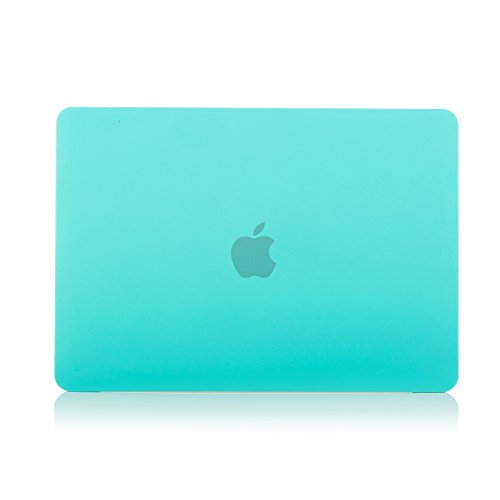 RUBAN Case Compatible with MacBook 12 Inch A1534 - Slim Snap On Hard Shell Protective Cover and Keyboard Cover, Turquoise - color: Turquoise