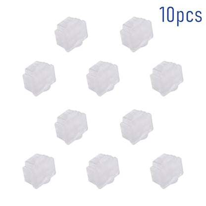 10 PCS RJ11 Port Anti-dust Plugs, Silicone Covers Caps Stoppers, Port Protector for End Computer Digital Socket Printer, 0.37 x 0.3 (LxW) - size: RJ11/Transparent/10 PCS