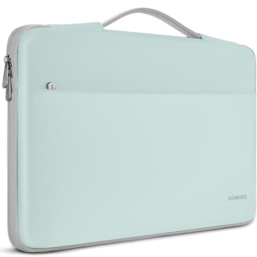 DOMISO 15.6 inch Laptop Case Sleeve Protective Cover Compatible with 16 inch MacBook Pro M4 M3 M2/Pro Max,15.6-16 inch HP Dell ASUS Lenovo Chromebook,Waterproof Computer Cases Bag,Mint Green - color: Mint Green, size: 15.6"