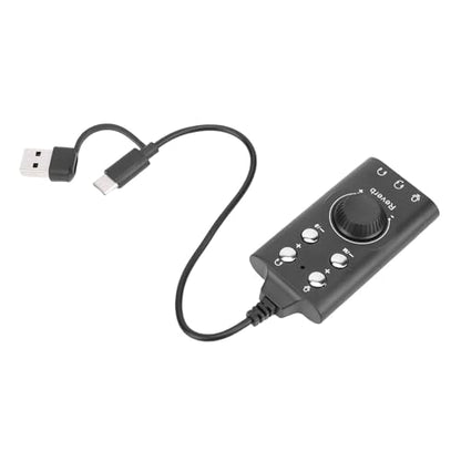 Generic USB Sound Card, External Stereo Sound Adapter with Volume Control and 7.1 Surround, for PC Laptop Desktop Headset OS X