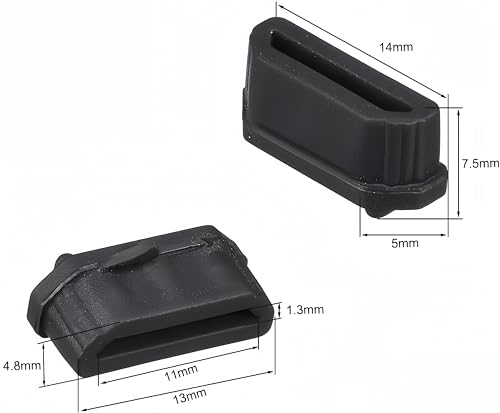 5Pcs Silicone HDMI Female Port Anti-dust Covers for Desktop Computers Laptops TV Projectors, Anti Dust Plugs Caps Covers Anti Dust Protector Black - size: HDMI